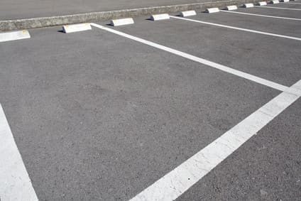 Car parking Lot at outdoor With White Marking